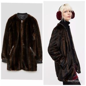 Faux fur coat